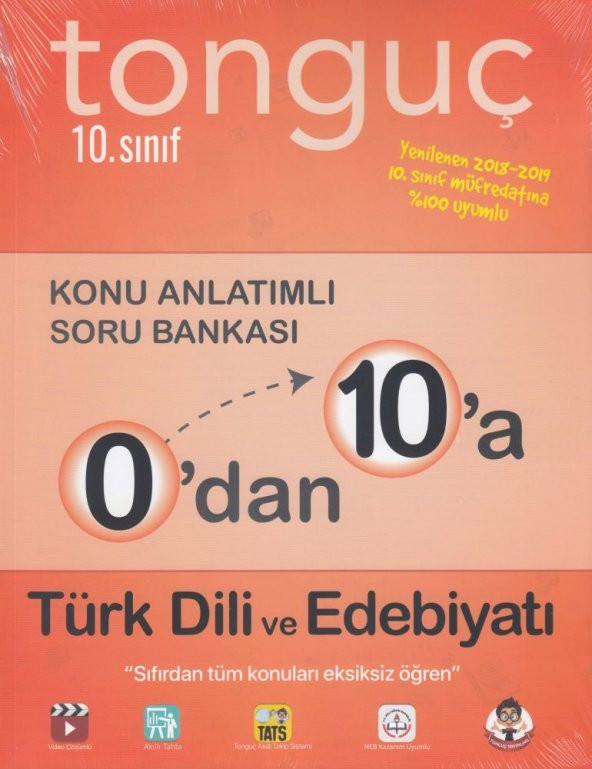 Tonguç Akademi 10 .Sınıf 0 dan 10 a Türk Dili ve Edebiyatı Konu Anlatımlı Soru Bankası