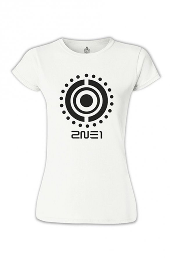 2NE1-Logo 2 Beyaz Bayan Tişört