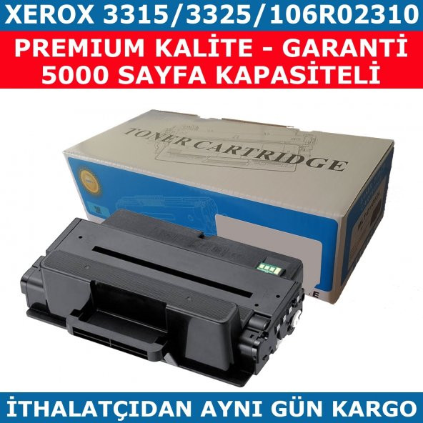XEROX 3315-3325 106R02310 SİYAH MUADİL TONER 5.000 SAYFA