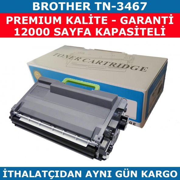 BROTHER TN-3467 SİYAH MUADİL TONER 12.000 SAYFA