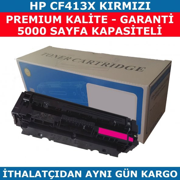 HP 410X-CF413X KIRMIZI MUADİL TONER 5.000 SAYFA