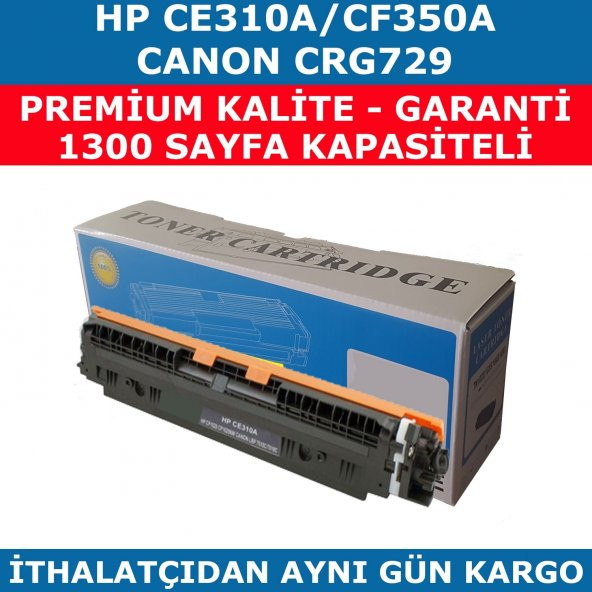 HP 126A-CE310A-130A-CF350A 1.300 SAYFA SİYAH MUADİL TONER CRG729