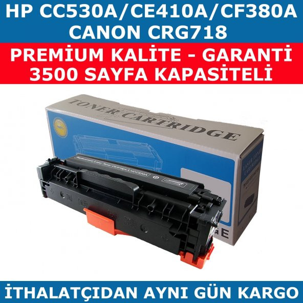 HP 304A-CC530A 3.500 SAYFA MUADİL TONER 305A-CE410A-CF380-CRG718