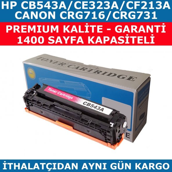 HP 125A/CB543A KIRMIZI MUADİL TONER CF213A/CE323A/CRG716/CRG731