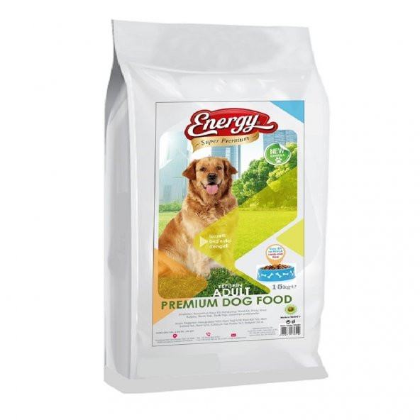 Energy Premium Kuzulu & Pirinçli Köpek Maması - 15 kg