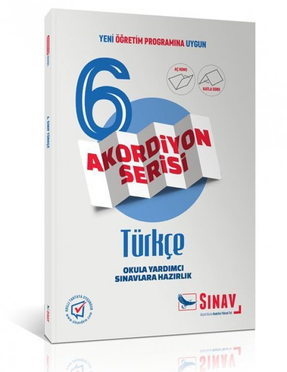 6.Sınıf Türkçe Akordiyon Kitap Sınav Yayınları