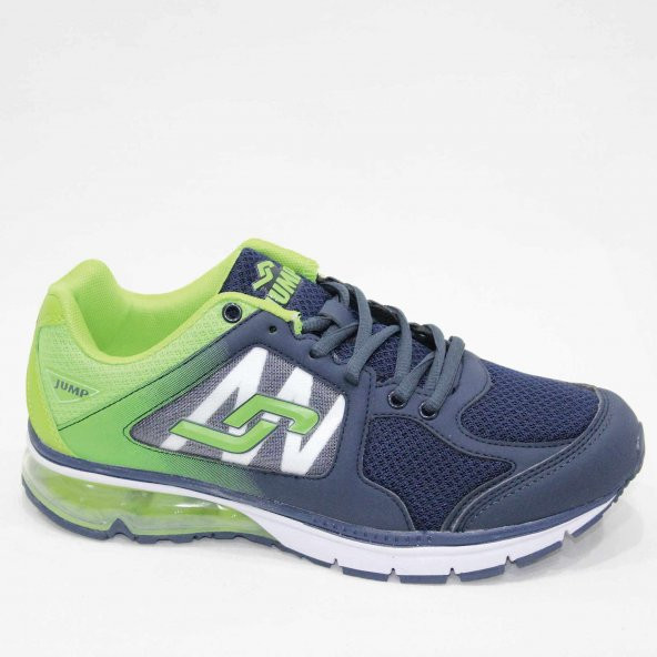 Jump 12690-D Lacivert Neon Yeşil Spor Ayakkabı - 1