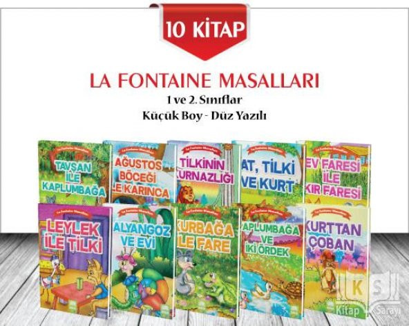 La Fontaine Masalları 10 Kitap  Küçük Boy  Ema Yayınları