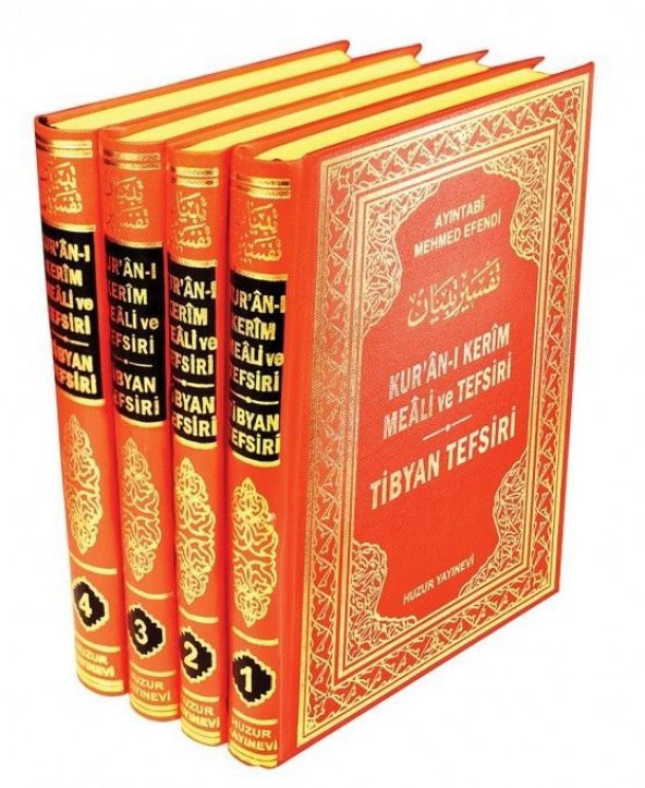 Tibyan Tefsiri ~ Kuran-ı Kerim Meali ve Tefsiri ~ 4 Cilt - Huzur Yayınları