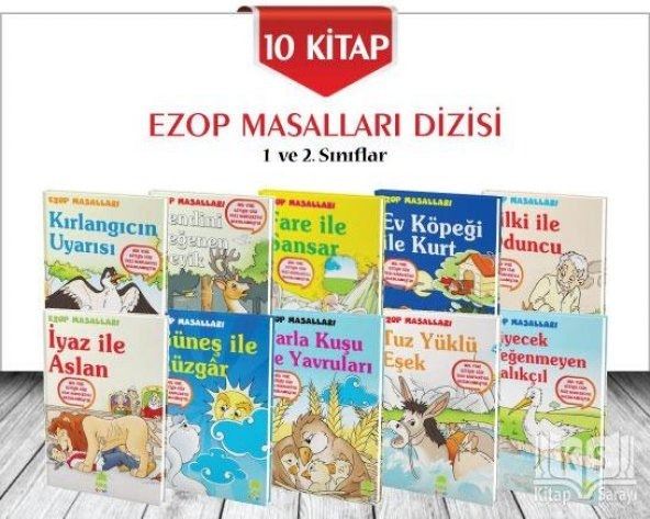 Ezop Masalları Seti 10 Kitap Küçük Boy Ema Çocuk Yayınları