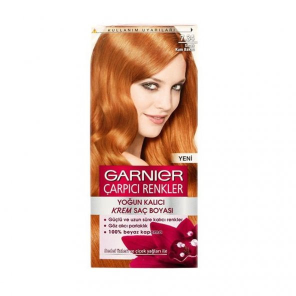 Garnier Çarpıcı Renkler 7.34 Sıcak Kum Bakırı Saç Boyası