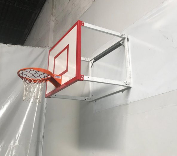 Adelinspor Duvara Monte Basketbol Potası 4 lü Çerçeve 90*120 Fiber Panya - 3