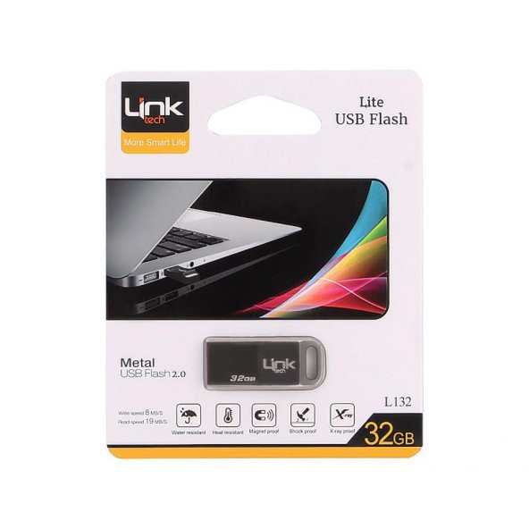 LinkTech Lite 32GB Metal 8MB/S USB Flash Bellek - LUF-L132