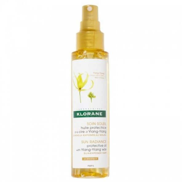 Klorane Ylang Ylang Sun Radiance Protective Oil 100 ml Ylang Ylang Ekstreli Güneş Saç Bakım Yağı