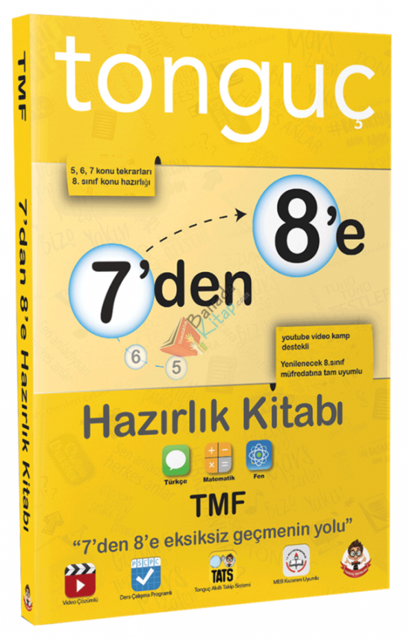 Tonguç Akademi 7den 8e Hazırlık Kitabı + Hazırlık Programı Tong