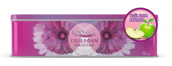 Voonka Collagen Beauty Plus Yeşil Elma Aromalı 30 şaşe SKT:01.2023