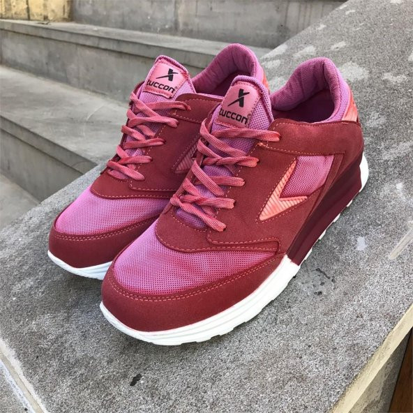 TCN Kırmızı-Lacivert Renk Spor Ayakkabı