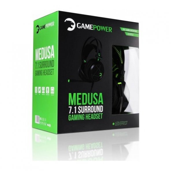 Gamepower Medusa 7.1 Oyuncu Kulaklık-Siyah