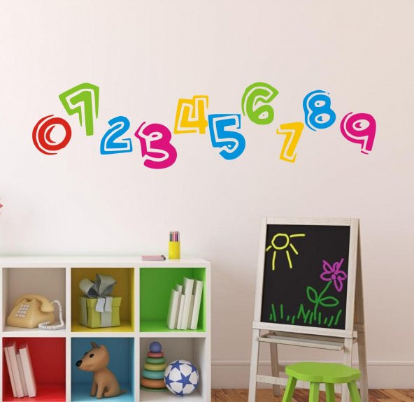 Çocuk Odası Duvar Sticker Sayılar