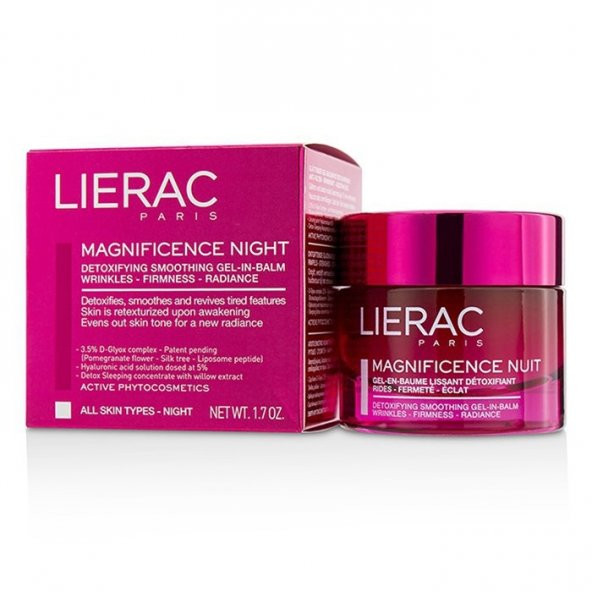 Lierac Magnificence Detoxifying Gel In Balm Night Cream 50ml ( Puanlı )