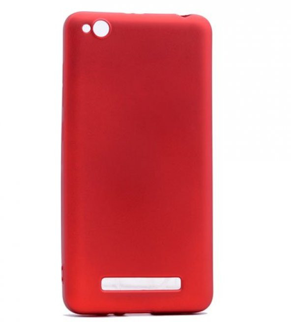 Xiaomi Redmi 4a Kılıf Silikon Premium Kapak Kırmızı + Kırılmaz Cam Ekran Koruyucu
