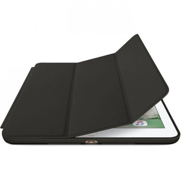 iPad Pro 12.9 Smart Case Siyah Kılıf Arka Koruyucu Kapak