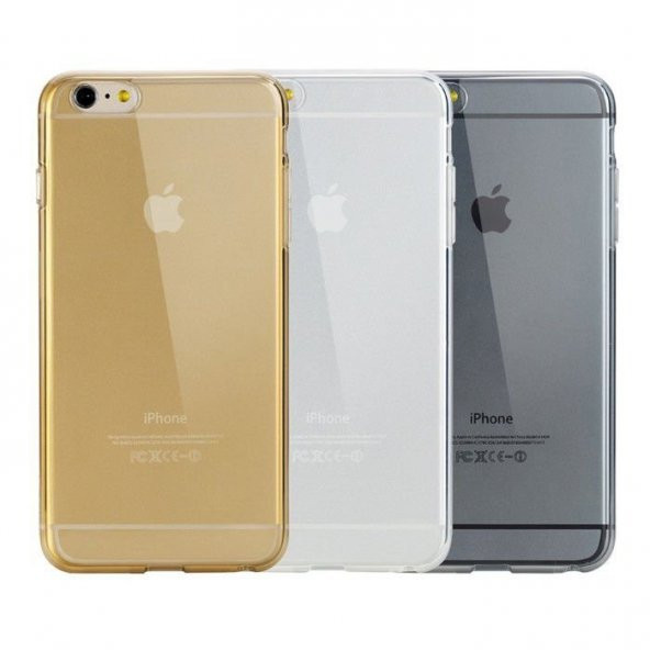 Apple iPhone 6 6S Plus şeffaf Silikon Kılıf Arka Koruyucu Kapak
