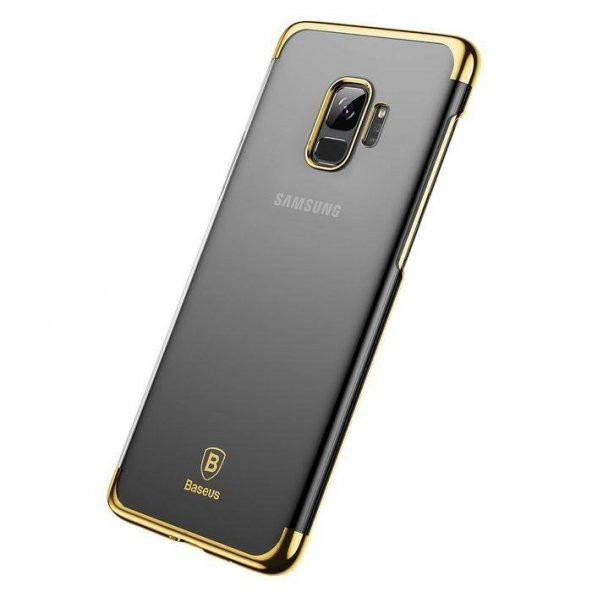 Baseus Glitter Samsung Galaxy S9 Gold Kılıf Arka Koruyucu Kapak