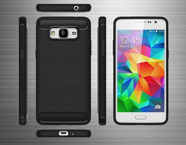 Samsung Galaxy J5 2016 J510 Kılıf Rush Arka Kapak + Ekran Koruyucu Temperli Cam - 5
