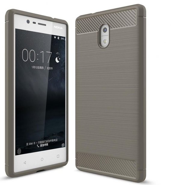Nokia 3 Kılıf Rush Arka Kapak + Ekran Koruyucu Temperli Cam - 3