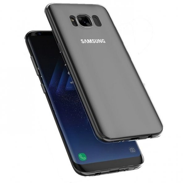 Samsung Galaxy S8 Plus Sararmaz Şeffaf Kılıf Arka Koruyucu Kapak