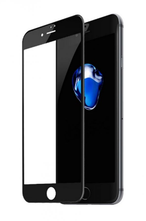Baseus Siyah 3D Arc Kavisli Temperli Cam iPhone 7 - 8 Ekran Koruyucu