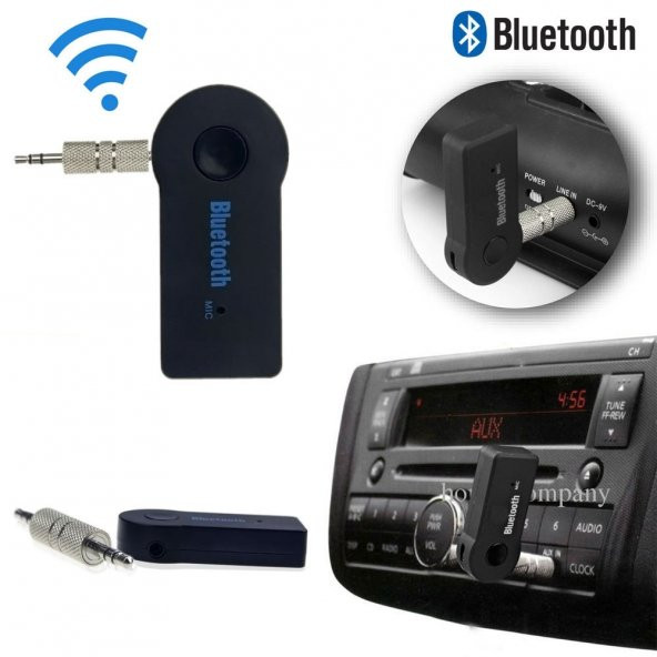 Bluetooth Aux Araç Kiti 3,5 mm Aux Ses Adaptör - 2