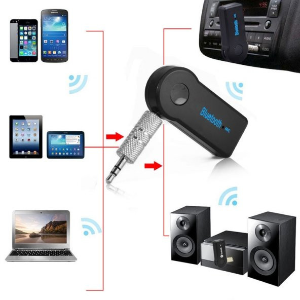 Bluetooth Aux Araç Kiti 3,5 mm Aux Ses Adaptör - 4