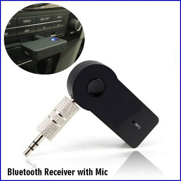 Bluetooth Aux Araç Kiti 3,5 mm Aux Ses Adaptör - 7