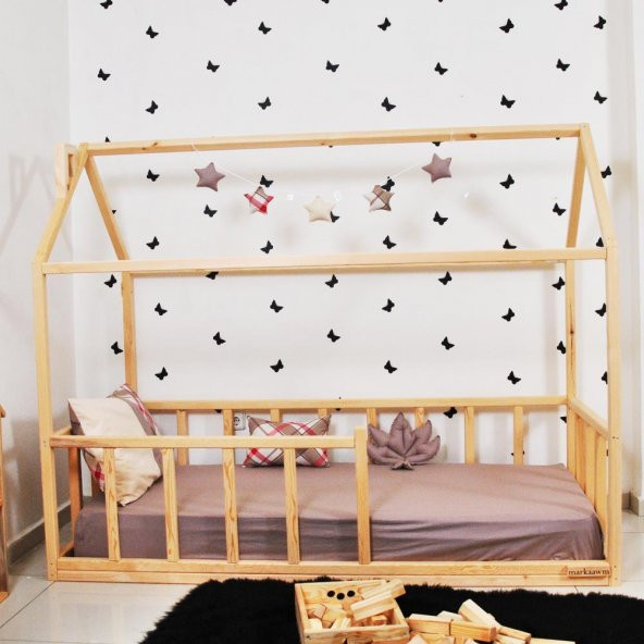 Markaawm Montessori Çocuk Yatak Doğal Çam 90X190 Karyola Sevgi - 2
