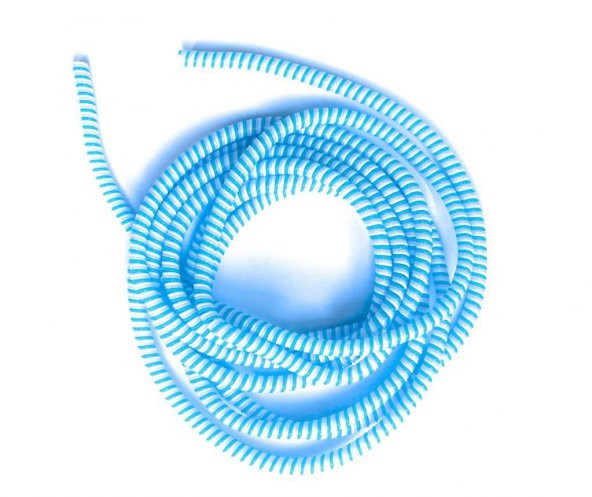 Şarj Aleti Kablosu Kablo Kordon Koruyucu Spiral Sarma Kılıf Koruma Açık Mavi