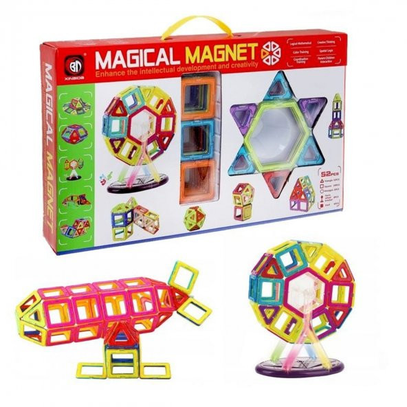 Magical Magnet 52 Parça. Manyetik Oyun Seti 9928