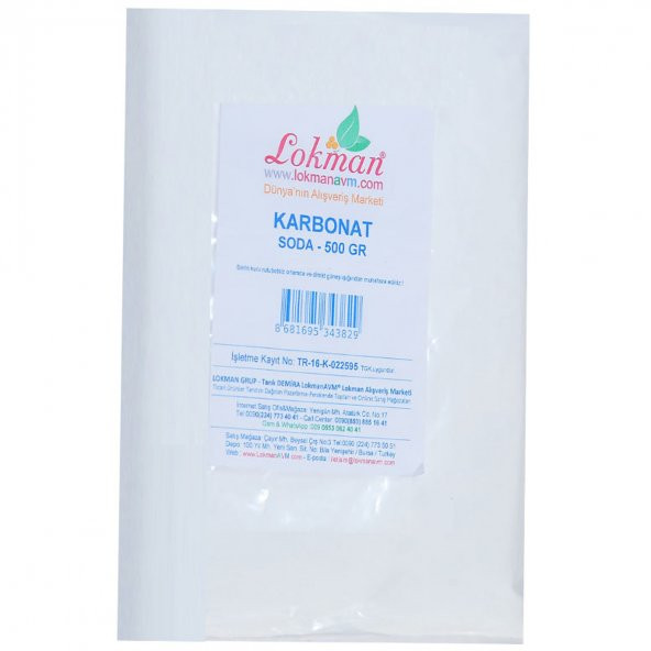 LokmanAVM Karbonat Soda 500 Gr Paket - 2