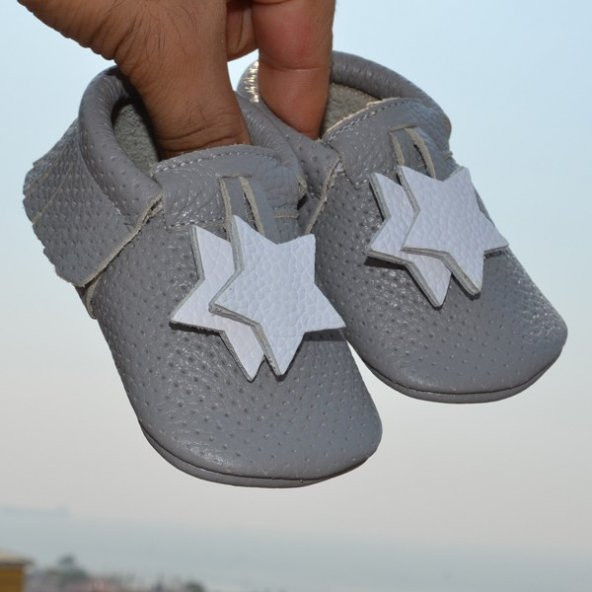 Yıldız Makosen Bebek Ayakkabı Gri CV-158