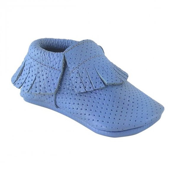 Klasik Makosen Bebek Ayakkabı Mavi CV-149