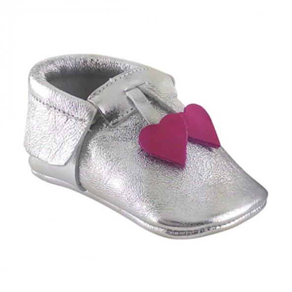 Kalpli Makosen Bebek Ayakkabı Gümüş CV-134