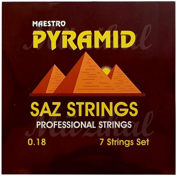 Pyramid Maestro Kısa/Uzun Sap Saz Teli Bağlama Teli + 2 TEZENE