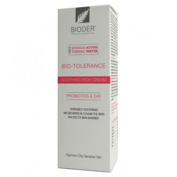 Bioder Bio Tolerance Normal/Karma Hassas Ciltler için Nemlendirici Krem 30 ml