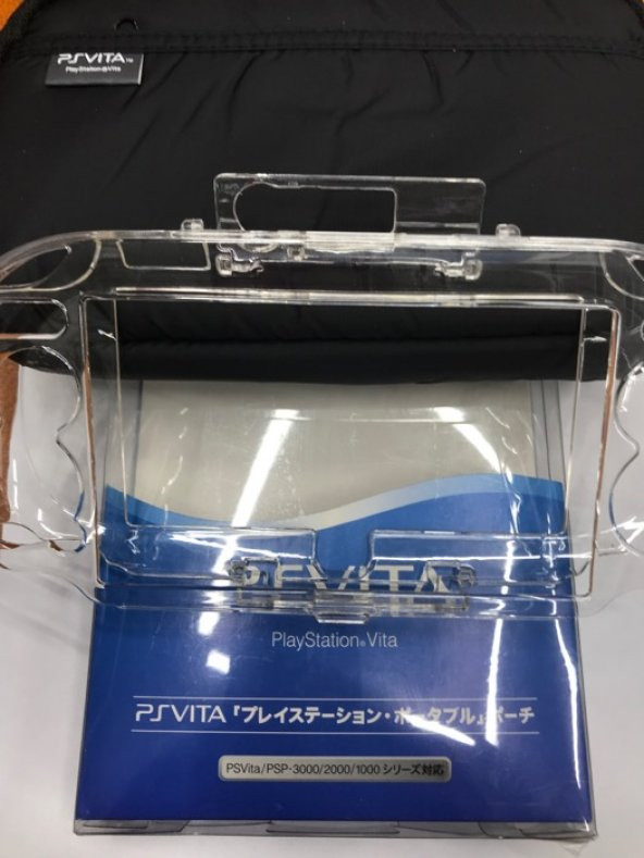 PS VİTA 1000 SERİSİ KALIN KASA KORUMA ÇANTASI KRİSTALLİ SİYAH - Resim 3