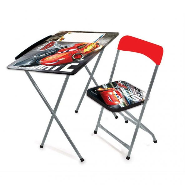 Cars 3 Yazı Tahtalı Erkek Çocuk Ders Çalışma Masası Kalemlik