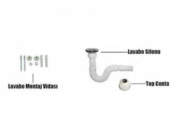 EGE VİTRİFİYE LİSSA KÖŞELİ DELİKLİ LAVABO (50 CM) - 3