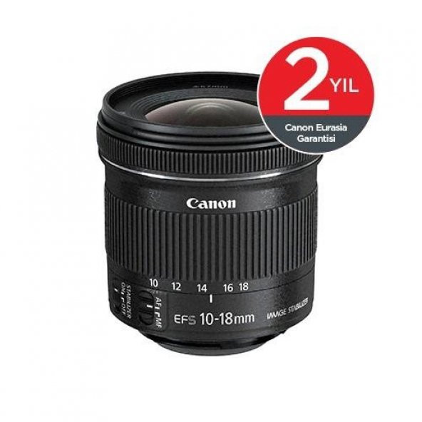 Canon 10-18mm f/4.5-5.6 IS STM Lens (Canon Eurasia Garantili)