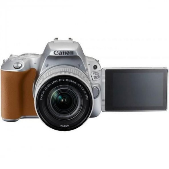 Canon EOS 200D 18-55mm IS STM Fotoğraf Makinesi (Gümüş) (Canon Eu