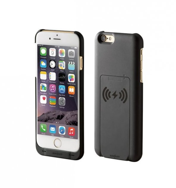 Minibatt QI ve PMA kablosuz şarj iphone POWERCASE – Iphone 6+ - 3